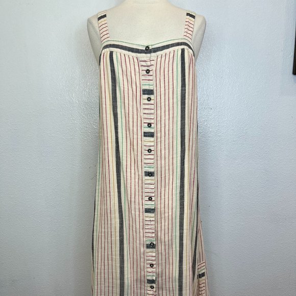 Anthropologie Holding Horses Sanibel Striped Midi Dress Size 16 - Picture 4 of 12
